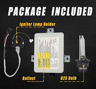Boine Xenon HID Headlight Ballast with Igniter, D2S Bulb Assembly Module Compatible with 2002-2005 Acura TL / TSX/ TL Type-S, 04-06 Mazda 3, 04-09 Honda S2000 Replaces W3T10471 X6T02971