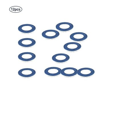 12 Pieces Oil Drain Plug Gaskets 90430-12031 Aluminum M12 | Replacement for Lexus Toyota Scion CT200h ES350 Prius Tundra Sienna Tacoma 4Runner RAV4 Scion tC xB xD Oil Drain Plug Washers