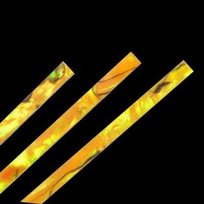 Paua Abalone Strips Inlay Supplies for Jewelers, Turners, Woodworkers, Luthiers, Professionals & Hobbyists (Lightning)