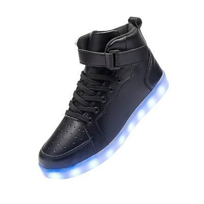 Led Light Up Shoes for Kids High Top Sneakers for Boys Girls Hip-Hop Dancing Shoes for Halloween Christmas Party with USB Charging