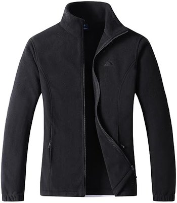 GIMECEN Women's Full Zip Soft Polar Fleece Jacket Outdoor Recreation Coat | Zipper Pockets, Elastic Cuff