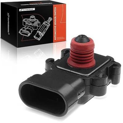 A-Premium Manifold Absolute Pressure Map Sensor 12614973 16187556 12569240 Compatible with Chevy Buick Cadillac GMC - 1995-2011 Vehicles - Silverado 1500 2500 3500, Impala, Tahoe, Camaro & More