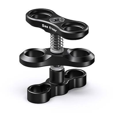 Sea frogs Aluminum Alloy Clamp Ball Joint Bracket Arm Two Section Holder | Diving Essential Accessory Light Combination Fixed Clamp