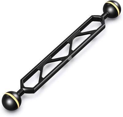 Sea frogs 8 Inch Double Ball Arm for Underwater Lighting, Aluminum Alloy | Essential Underwater Photography Gear Lighting System Aluminum Alloy Diving Equipment Accessory Lightweight Arms AM-10