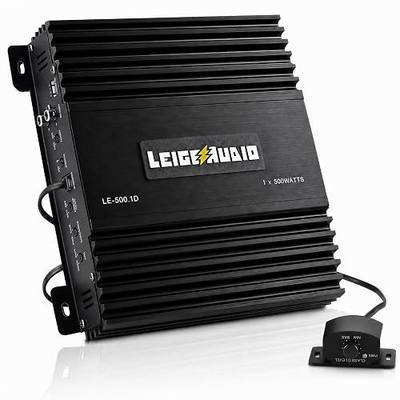 500 Watts MonoBlock Amplifier, Class D, 1 Ohm Stable Subwoofer Amplifiers for Car Audio Speakers