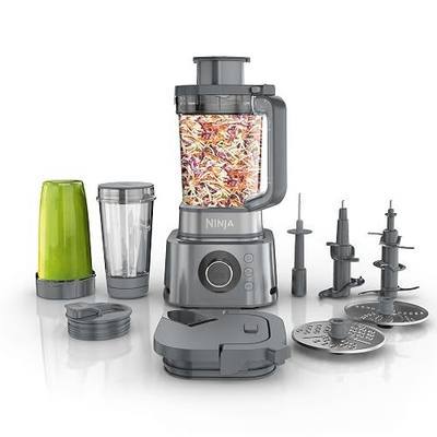 Ninja Blender & Food Processor Combo, Foodi Power Blender System for Smoothies, Bowls, Spreads & Shakes, 6 Functions, 72-oz Pitcher, To-Go Cups, Silver, SS401