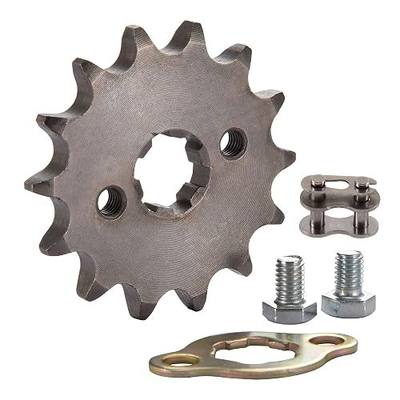 WOOSTAR Motorcycle 428-14T Front Sprocket 17mm for 50cc 70cc 90cc 110cc 125cc Dirt Pit Bike Mini Bike ATV 4 Wheeler Moped