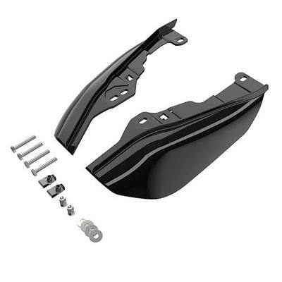 Advanblack 2024 RG Mid Frame Air Deflectors Compatible for Harley Touring Street Glide, Road King, Electra Glide, 2009-2025(Vivid Black)