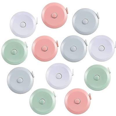 12 Pack Soft Retractable Measuring Tape - Tape Measure for Body Measuring Metric Tape Measure Double Scale for Body Fabric Sewing Tailor Cloth Knitting Home Craft Measurements