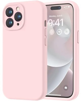 LOVE 3000 Compatible with iPhone 12 Pro Max Phone Case | Thickening Liquid Silicone | Anti-Scratch Microfiber Lining | Full-Body Duty Heavy Protection Case for iPhone 12 Pro Max Women Girls, Pink Sand