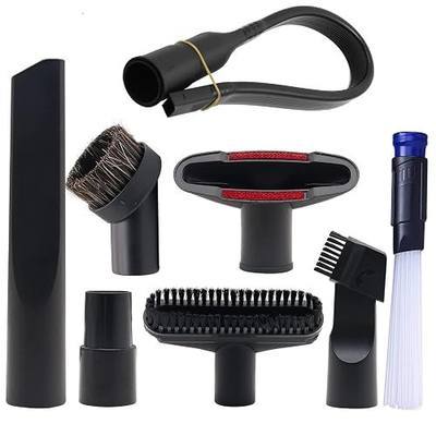 Alrens 1 1/4" Shop Vacuum Cleaner Attachments Brushes for Vac Accessories 1/4 inch 1 3/8 inch, Set of 8