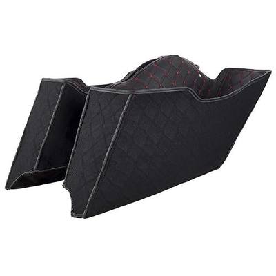 Advanblack Saddlebag Liners Carpet Insert Fits for 2014-2021 H-D Touring Road King Electra Road Street Glide Ultra Classic Hard Saddlebags (CVO Style/OEM Tapered Saddlebags, Red)