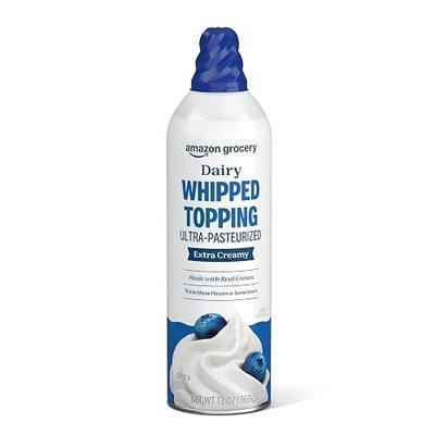 Amazon Grocery, Extra Creamy Ultra Pasteurized Dairy Whipped Topping, 13 Oz