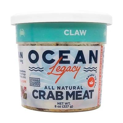 Ocean Legacy Claw Crab Meat, 8 OZ