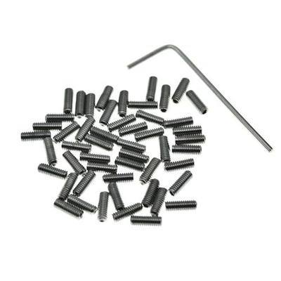 Dopro 100-Pack US #4-40 x 5/16 Stainless Steel Guitar Bridge Saddle Height Adjustment Screws for FD Strat/Tele