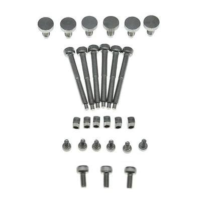 KAISH Whole Set Stainless Steel Tremolo Fine Tuner Screws String Insert Block Saddle Mounting Screws Locking Nut & String Lock Screws for FR