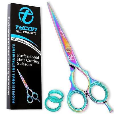 Tycon Hair Cutting Scissors Professional 6.5" – Japanese Stainless Steel, 2.7" Razor Edge Blade Barber Scissors – Ergonomic design - Precision Hair Scissors for Smooth Cutting - Salon & Personal Use