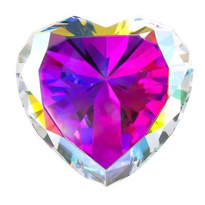 AB COLOR Crystal Diamonds Paper Weights with Gift Box, 80mm Heart Shape Real Crystal Diamond Glass Gems Paperweight, Big Diamonds Birthday Anniversary Women Her Valentine's Day Gift