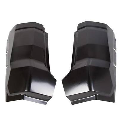 ECOTRIC Cab Corner Compatible with 2009-2018 Dodge Ram 1500 2500 3500 Truck Extended Cab Black Pair