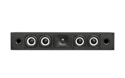 Polk Monitor XT35 Slim Center Channel Speaker - Hi-Res Audio Certified, Dolby Atmos & DTS:X Compatible, 1" Terylene Tweeter & Four 3" Dynamically Balanced Woofers, Wall-Mountable, Midnight Black