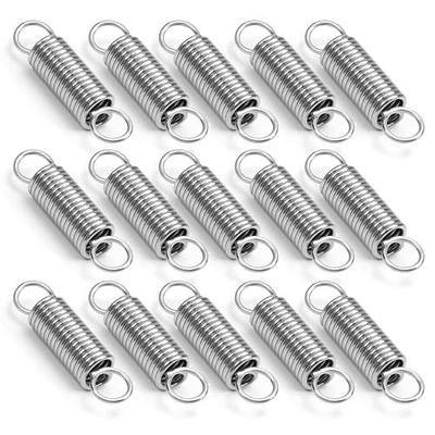 15Pcs 1 Inch Extended Tension Spring, 0.03" Wire Dia x 0.24" Outer Dia | SmallStainless Steel Dual Hook Springs (0.8x6x25mm) for Furniture, Automotive, Tools, and Machinery Repair