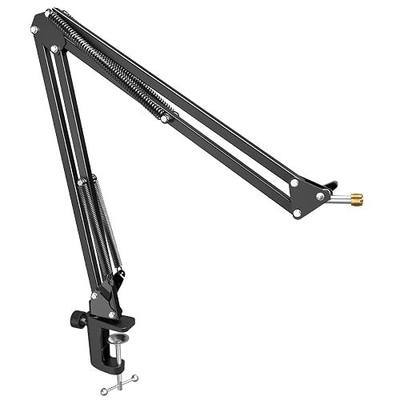 FIFINE CS1 Scissor Microphone Boom Arm Stand for Gaming Recording | Podcast Mic Arm Stand,Heavy Duty clamp,3/8" to 5/8" Adapter, for Voice-over Home Office