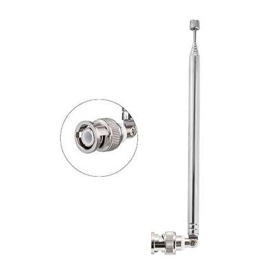 BNC Male Connector Telescopic Antenna 7 Sections VHF UHF 68.5cm/27IN Telescopic BNC Plug Antenna for CB Radio Police Scanner Ham Radio Two Way Radio Mobile Scanner Wireless Microphone