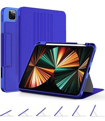 OCYCLONE Protective Case Compatible with iPad Pro 11 inch 3rd 2nd Generation 2021 2020, 6 Viewing Angles Magnetic Stand with Pencil Holder Smart Auto Wake Sleep, Royal Blue
