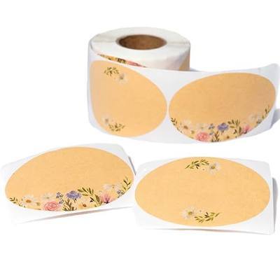 MONEST (250pc/Roll) 2"x3" Stickers for Jars and Lids | Pantry, Mason Jar, Canning, Spice, and Bottle Labels (Daisy 2x3)