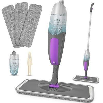Spray Mops for Floor Cleaning - HOMSIER Microfiber Mop Wet Dry with 3 Washable Pads 550ML Refillable Bottle for Hardwood Wood Laminate Tile Marble Kitchen Home Hard Floors