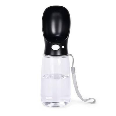 Dog Water Bottle, 12-19OZ Portable Pet Water Bottles for Outdoor Walking, Hiking, Travel, Leak Proof, Drink Bottle Bowls BPA Free, Food Grade Plastic (19oz, Black)