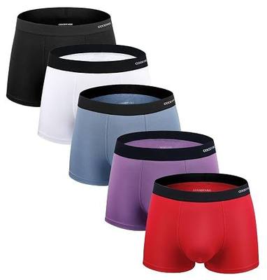 Men's Seamless Microfiber Modal Trunks Underwear Boxer Briefs Multipack