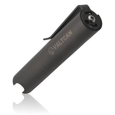 Valtcan Toothpick Holder Titanium Salt Dispenser Canister Keychain Pocket Valt_E3 Portable Design for Travel EDC Ultra Lightweight Reusable Compact & Convenient On-the-Go Metal Case