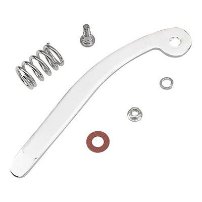 1Set Yootones Guitar Vibrato Bridge Tremolo System Arm Whammy Bar with Nut Spring Compatible with Electric Guitar (Silver)