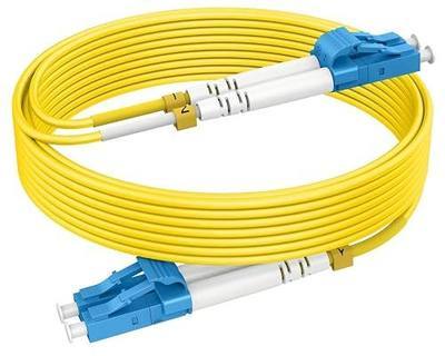 RamboCables-OS2 LC to LC Single Mode Fiber Patch Cables, 3ft/1m | Singlemode Fiber Optic Cable Duplex SM, LSZH, 10G/40G/100G SMF 9/125μm, OD 2.0mm