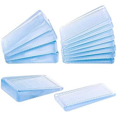 Furniture Leveling Shims Table Shims, 12 Pack Plastic Wedges Shims, Level Wedge, Bed Shims,Toilet Shims, Furniture Leveling Shims Wedge Levelers for Home Improvement, Thin & Thick