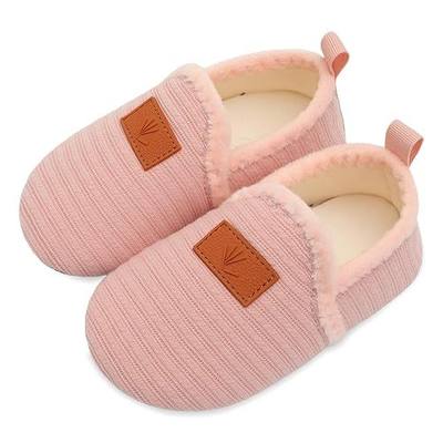 Lisdwde Kids Winter Indoor Household Shoes Toddler Boys Girls House Slippers Warm Socks for Baby