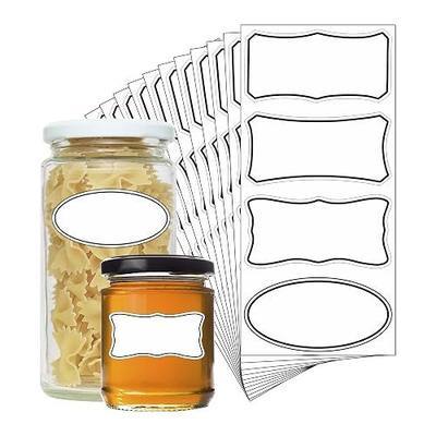 Hybsk Removable Freezer Food Labels for Jars Easy Peel Off - Frozen Food Storage Labels that Leave No Sticky Residue After Use (Type 2)