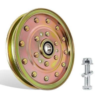 116-4667 Flat Idler Pulley for Ex Mark 52" 60" 72" Deck Lazer Z AS HP XS Zero Turn Mower, Toro 74413 Z Master Lawn Mower, Replacement Ex Mark Lazer Z Parts 116-4667, Riding Mower