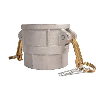 2 pcs Aluminum Gravity Cast Cam lock Fittings (3" Part D) Cam and Groove Hose Fitting, Female Coupler X Female NPT Thread Camlock fitting with Heavy Duty Brass Handles (3'', D)