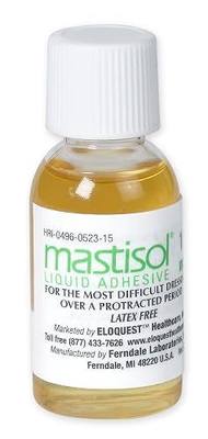 Liquid Medical Adhesive - Long-Lasting Non-Water Soluble Skin Bond for Dressings, Tapes, & Devices, Latex-Free, CHG-Compatible