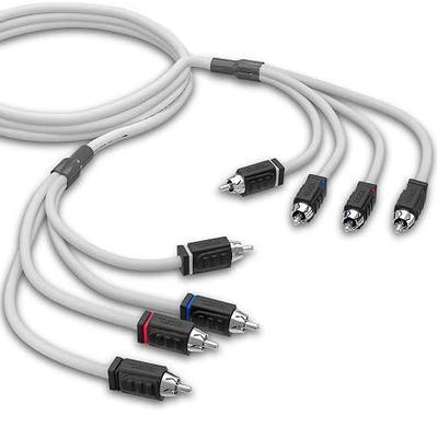DS18 MOFCR-6FT.4CH 4 Channels OFC Marine RCA Audio Stereo Cable - 6 Feet