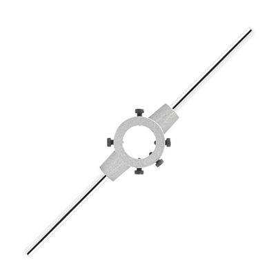38mm Round Die Stock Wrench, M12-M14 Threading Handle Tool | Tool Steel Chrome Plated, Adjustable Threading Range, Rust-Resistant, For Construction Repair DIY Projects