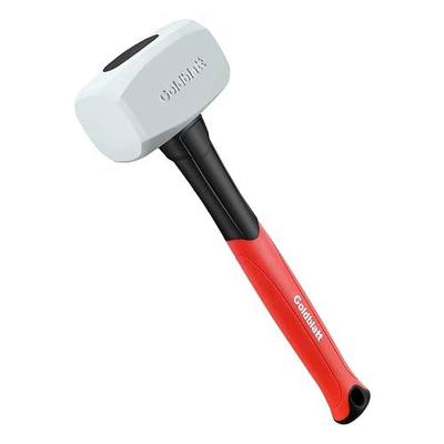 Goldblatt 16 oz. Low Recoil Double Face White Flooring Rubber Mallet Hammer | Laminate Flooring, Non-Marring Face, Woodworking Projects, Paver Installation, Heavy-Duty Striking