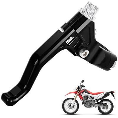 KEMIMOTO Black Short Stunt Clutch Lever Universal Handlebar Left 22 mm 7/8" Compatible with Most Dirt Bike Motorcycle Compatible with CBR250R 2011-2013 Grom 2014-2016 | Universal, Aluminum Alloy, Compatible with Most Dirt Bike Motorcycle Compatible with CBR250R 2011-2013 Grom 2014-2016