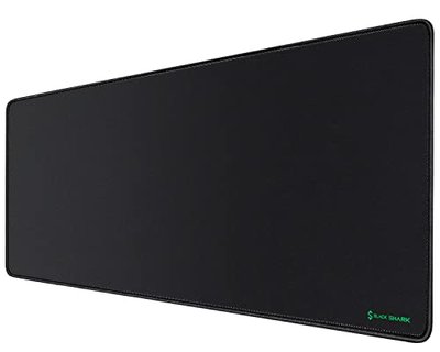 Black Shark Gaming Mouse Pad Desk Mat (31.5” x 11.8” x 0.15”) Mousepad with Superfine Fiber Surface Smooth, Non-Slip Rubber Base, Office Decor for Gamers, Office, Desk Pad Manta P2
