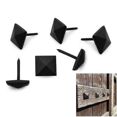 Mystic Colonial Medieval Iron Clavos Decorative Nails Cast Iron Clavos for Wood | Rustic Decorative Nail Heads: Pack of 6 (2.5 cm / 1", Diamond Shape Nails- Pack of 6)