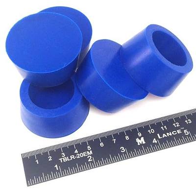 High Temp Masking Supply 1-7/8" x 2-3/16" Silicone Rubber Plug - Hollow Tapered Stopper for Powder Coating, Painting, Automotive, TIG Weld Back Purge - Non-Toxic, Flexible, Reusable HTP11 (5 Pack)