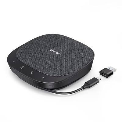 Anker PowerConf S330 USB Speakerphone for Home Office, Plug and Play | Conference Microphone, 360° Voice Coverage, Smart Voice Enhancement, Powerful Sound, Desktop PC Speaker, Online Meetings