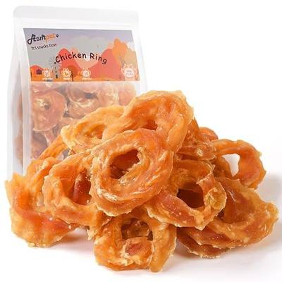 Chicken Jerky Dog Treats, Chicken Rings, Training Treats for Dogs, Natural Dog Jerky Treats
